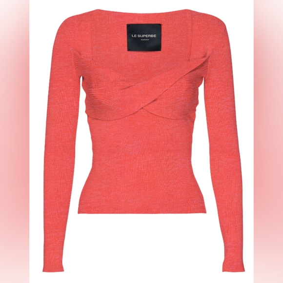 9. NWT LE SUPERBE TWISTED SISTER TOP - Picture 1 of 2